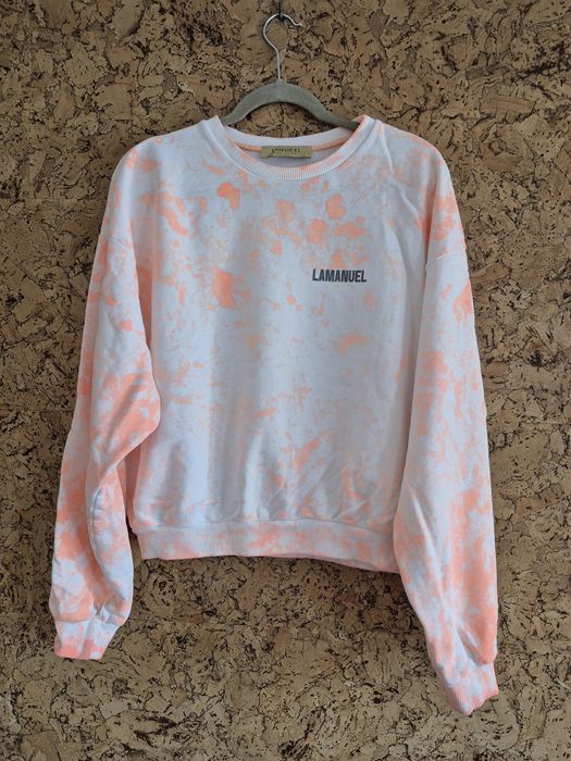 Pomarańczowa bluza w stylu tie-die La Manuel