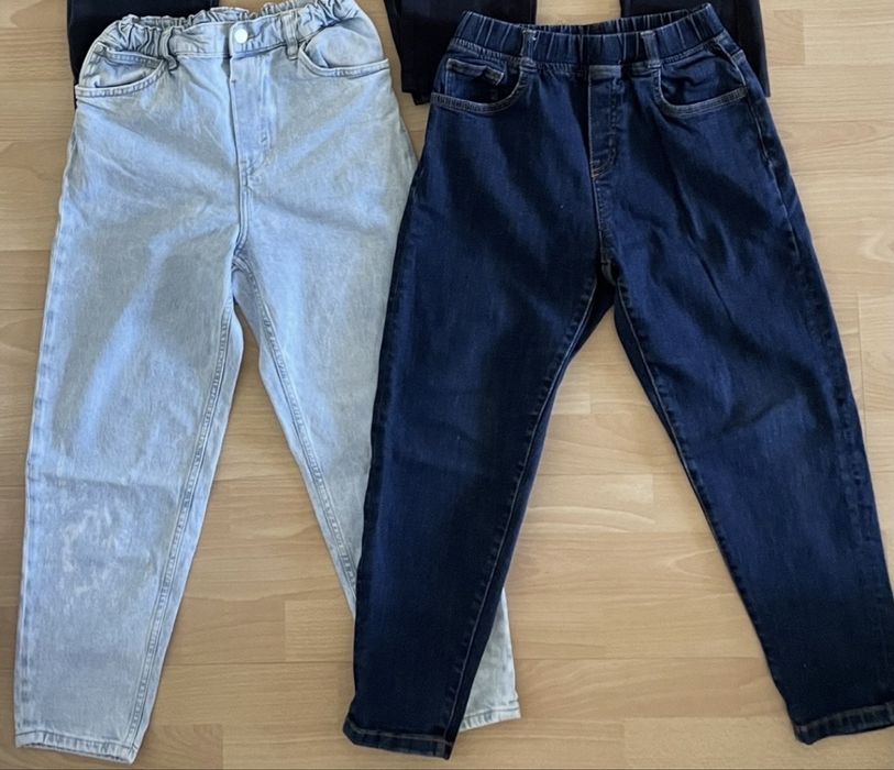 Джинсы момс moms zara hm джоггеры 146-152 стрейчевые