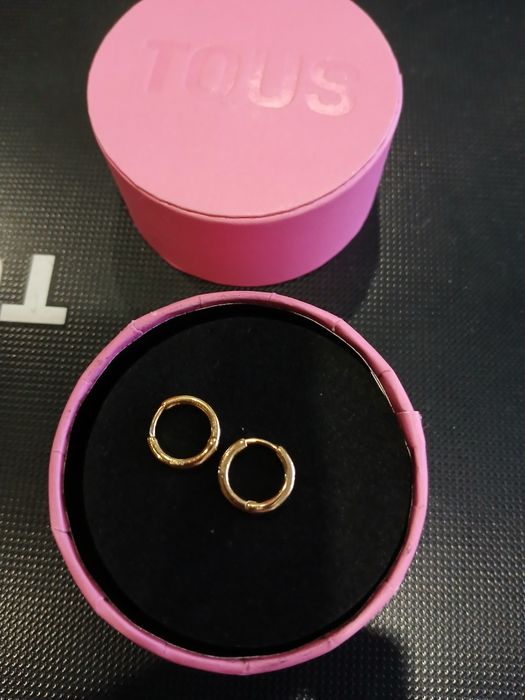 Argolas prata rosa TOUS
