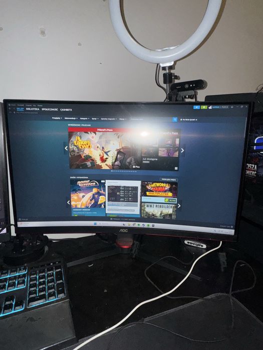 Monitor 27Cali 240hz Zakrzywiony