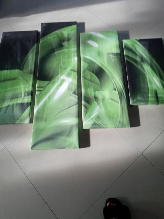 obraz recznie malowany abstrakcja