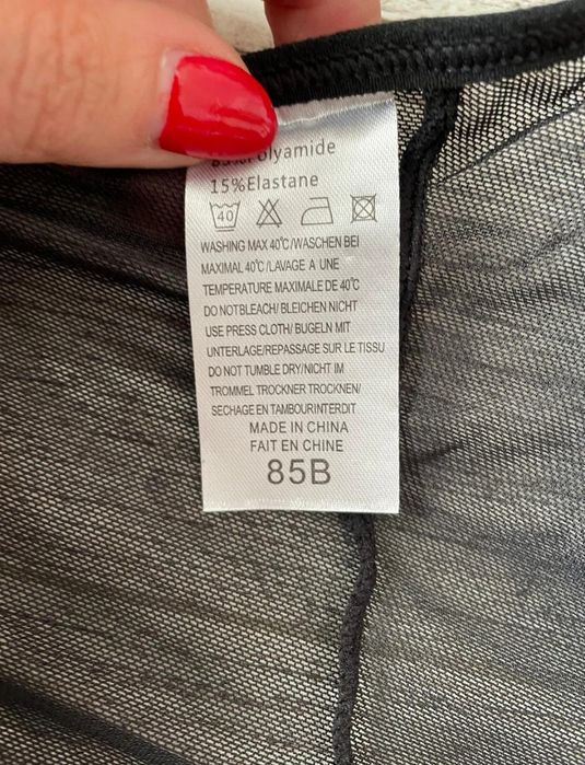 Super zestaw bielizny z cyrkoniami  gorset  roz 85B, 80 C