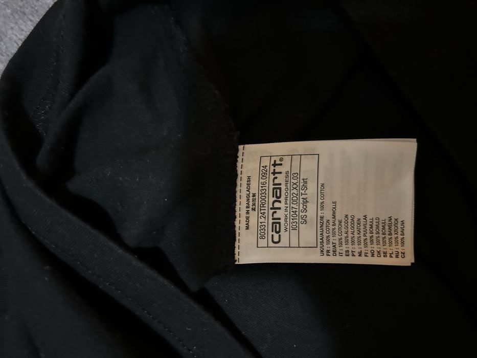 T-shirt Carhartt Preta