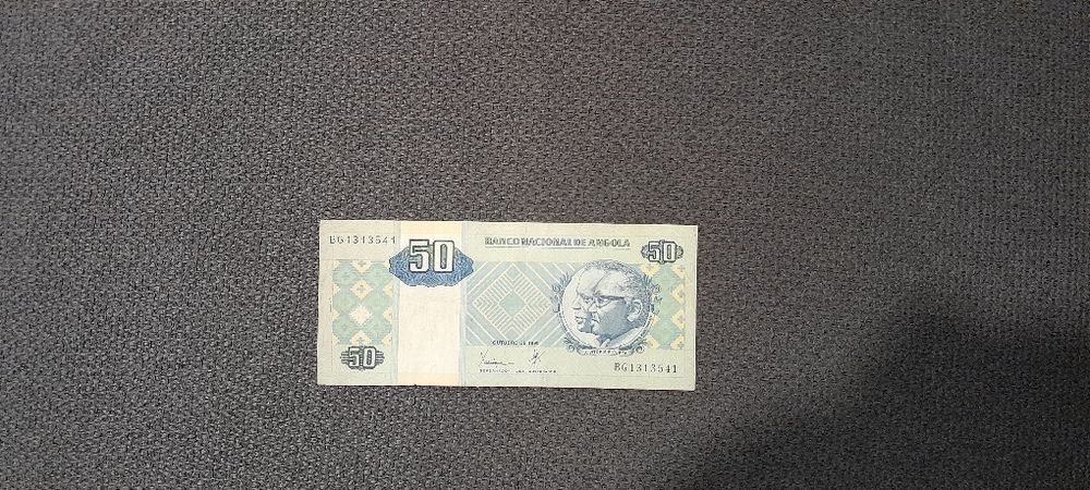Nota de 50 kwanzas, Angola.