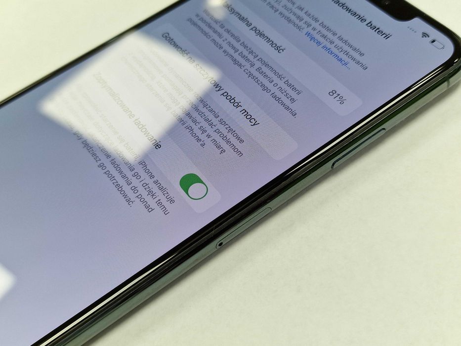 Iphone 11 PRO MAX 64GB/ Green/ Bat 81%/ Grade A-/ Gwarancja + ładowar