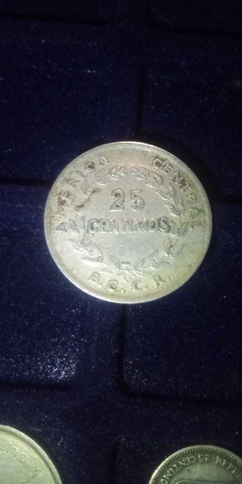 Moeda de 25 cêntimos de Costa rica de 1969