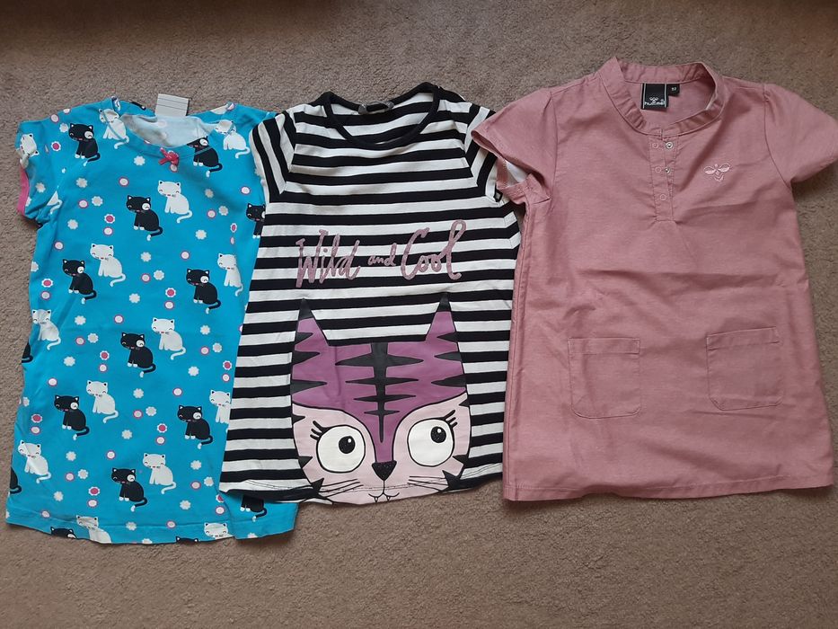 Zestaw ciuszków letnich, Hummel, Coccodrillo, H&M, Hello Kitty 2-3 la
