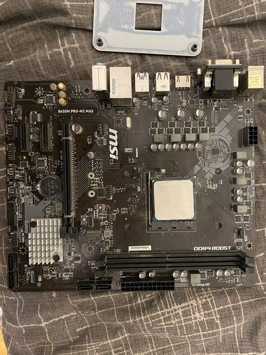 Материнка b450m pro-m2 max+ процесор AMD RYZEN 5 2600