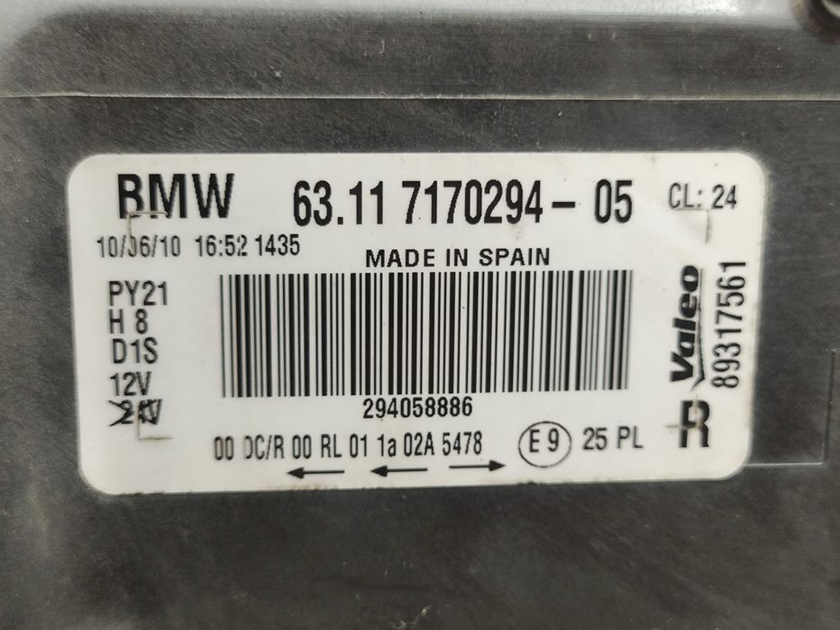 Ótica Direita BiXénon BMW Serie 1 E81 E82 E87 E88 2004 a 2011