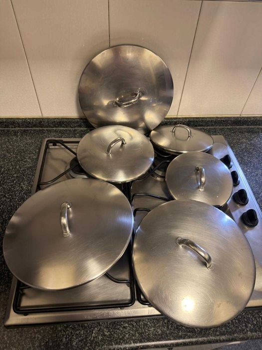 Conjunto Tachos | Panela | Púcaros INOX Silampos e Frigideira