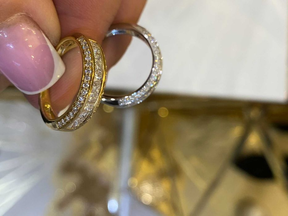 Obrączka Infinity Princess diamenty 1.00 CT