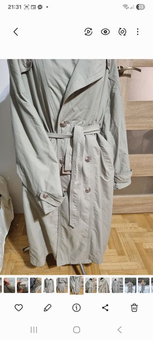 Fenomenalny Nowy płaszcz trencz prochowiec Germany oversize 52