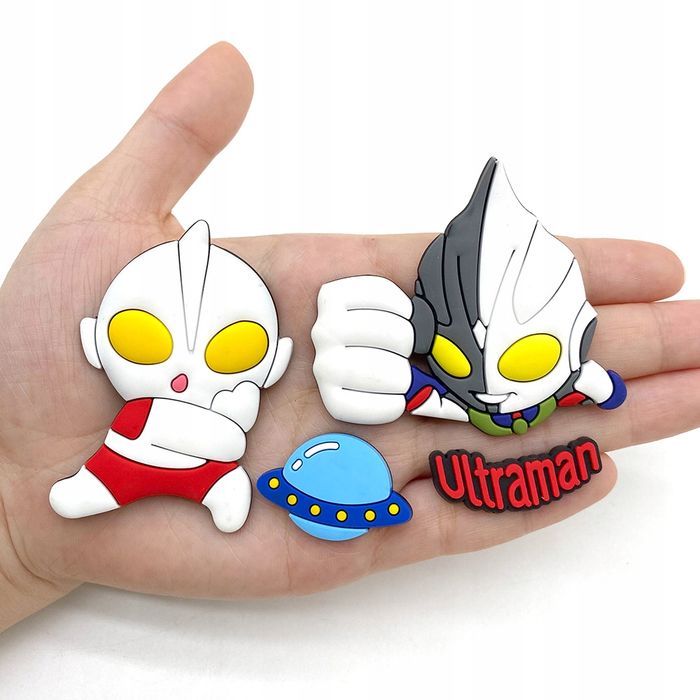 Duży Zestaw XL Przypinki Ultraman do Crocs butów klapków telefonu