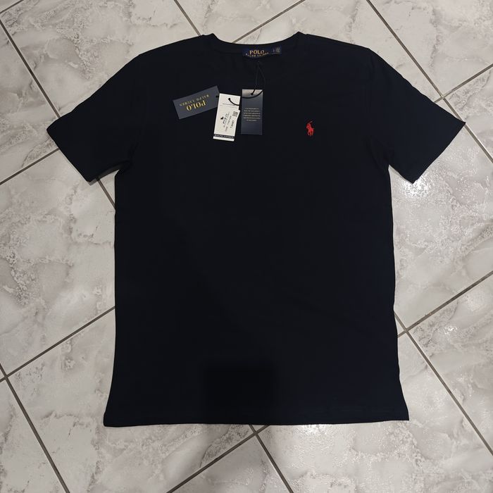 Granatowy męski t-shirt Polo Ralph Lauren w rozmiarze L