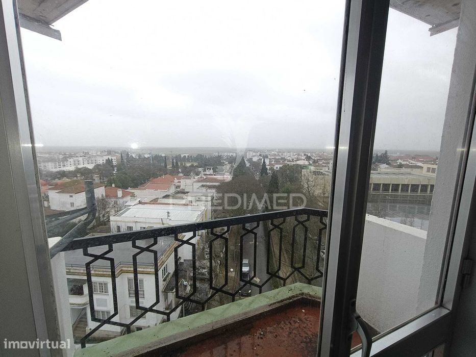 Apartamento T2 no centro de Beja com vista sobre a planície alentejana