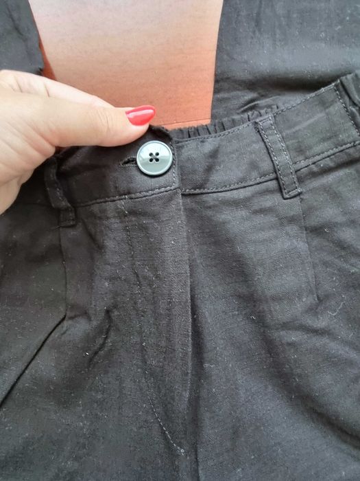 Calças pretas Bershka, tamanho XS