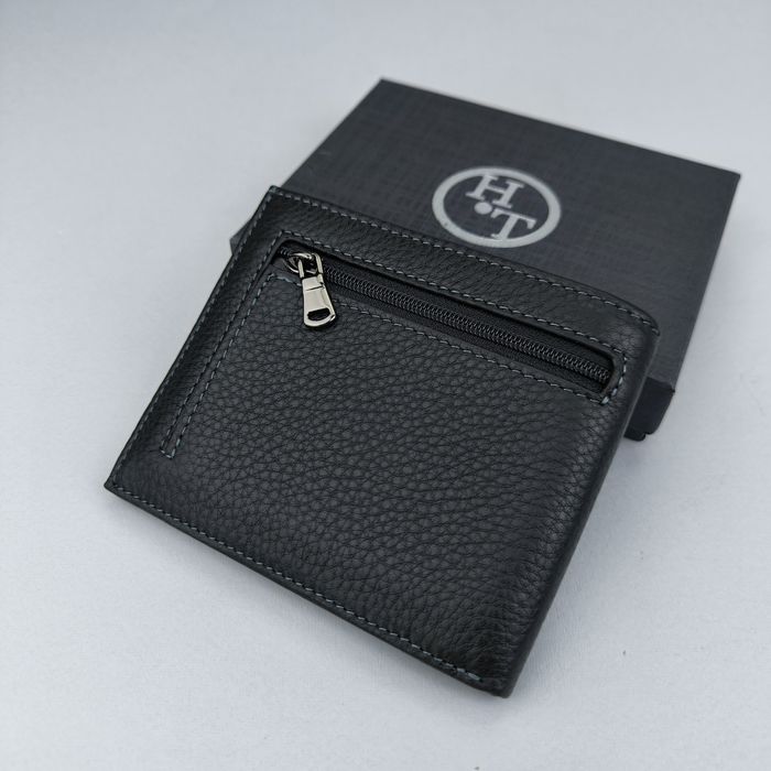 Гаманець чоловічий HT шкіряний маленький кошелек мужской кожаный кожа