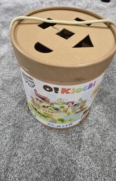 Zabawka drewniana - Klocki. Puzzle+ gra2+