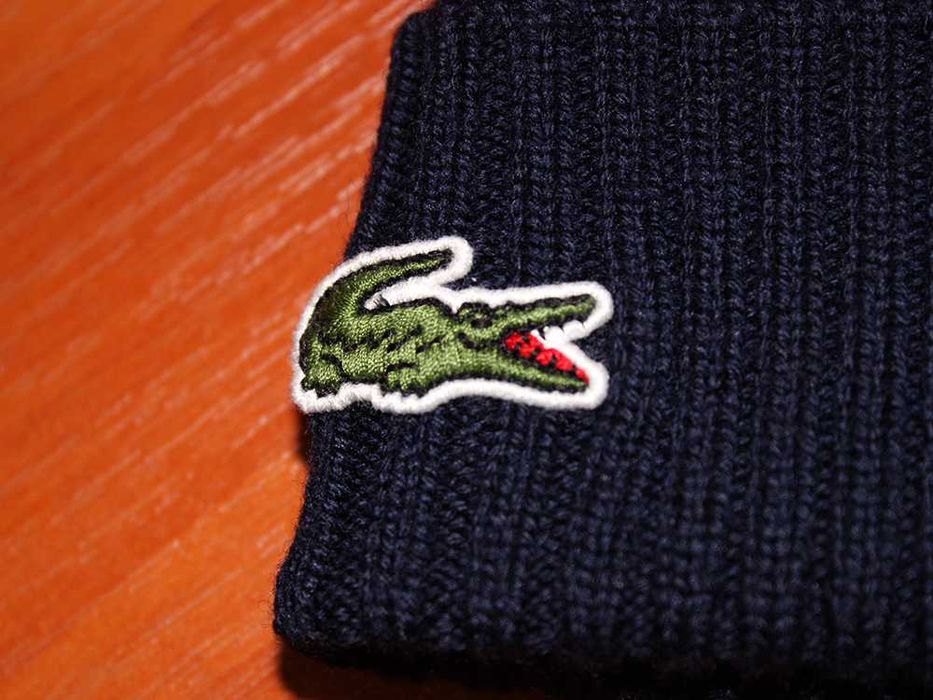 Lacoste Men's Knit Wool Beanie RB0001 00 166 шапка оригінал шерстяна