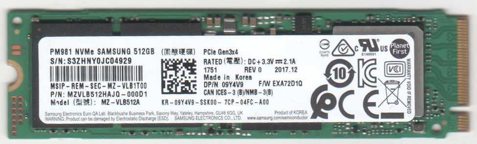 SSD диски 256Gb/512Gb /1Tb/Samsung PM981/ BM9C1 /WD/HUNIX