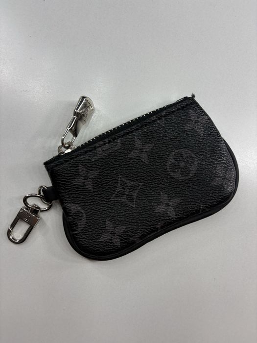 Portfel mały portfelik breloczek Louis Vuitton logo LV skórzany