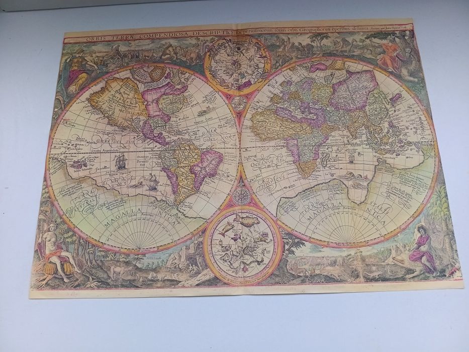 Reprodução do Mapa  Mundo “Orbis Terrae”