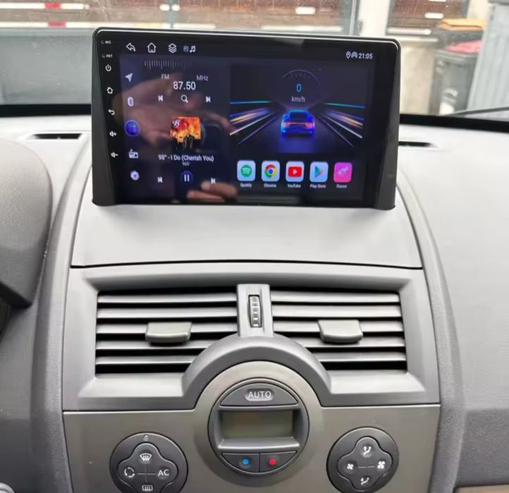 Radio Android 14 com GPS Renault megane 2 (Artigo novo)