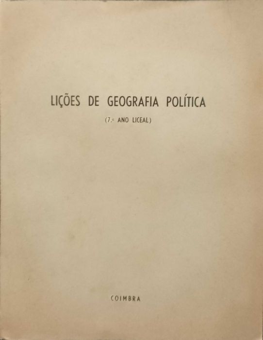 Lições de Geografia Política (7º Ano Liceal)