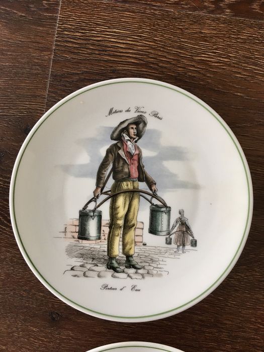6 Pratos antigos decorativos Porcelana Chauvigny
