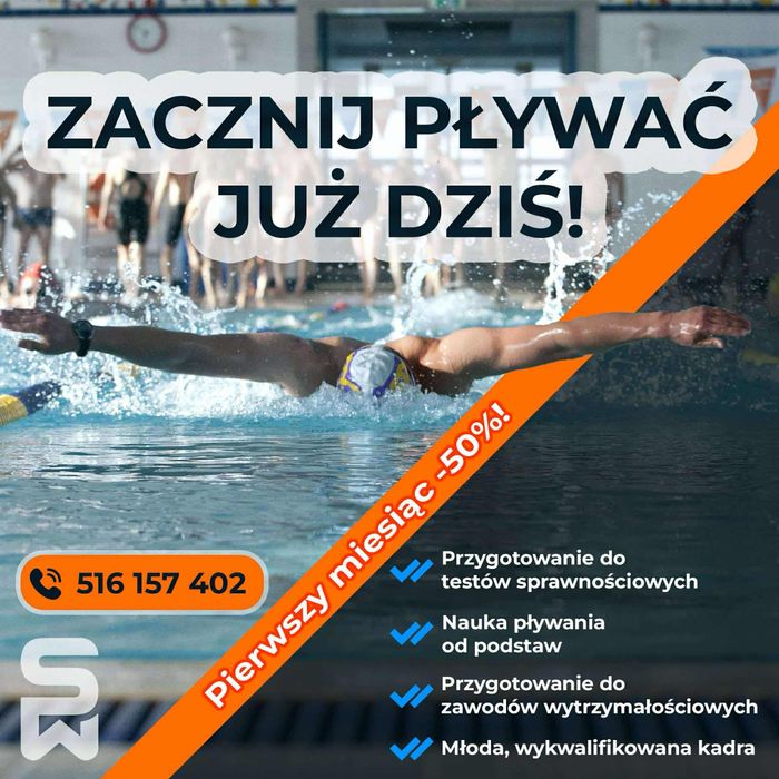 Nauka pływania lub doskonalenie techniki