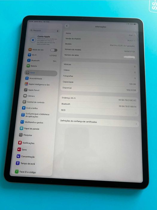 iPad Pro 12.9 5ª Geração M1