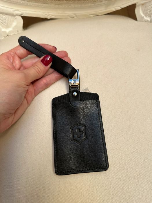 Identyfikator podróżny Personalizowane etui na bagaż skórzane