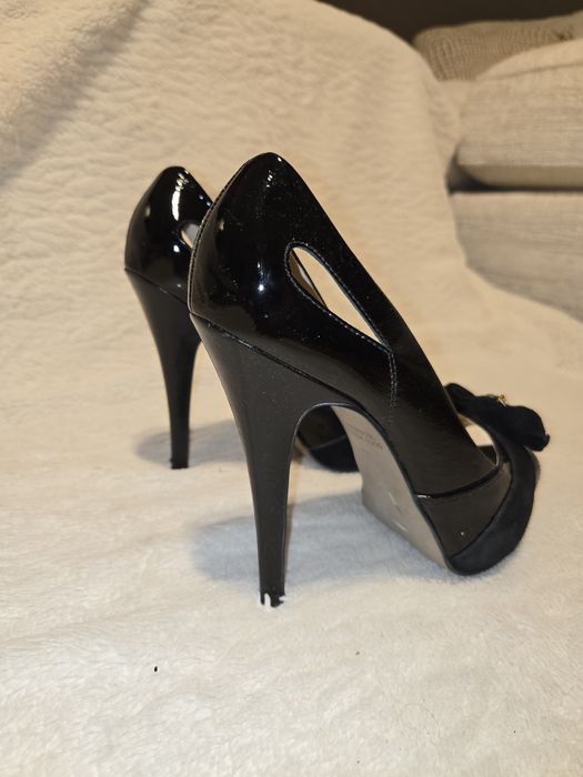 Szpilki River Island 38 czarne wysokie