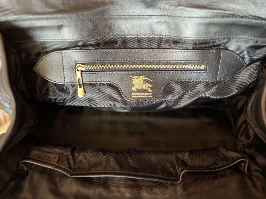 Сумка Burbbery Manor чорної квілтованої шкіри, золота фурнітура