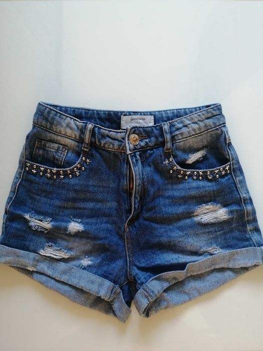 Dżinsowe szorty Bershka r. 32