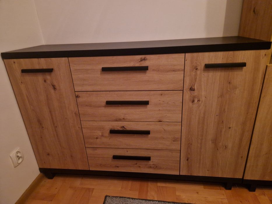 Zestaw mebli dab wotan czarny