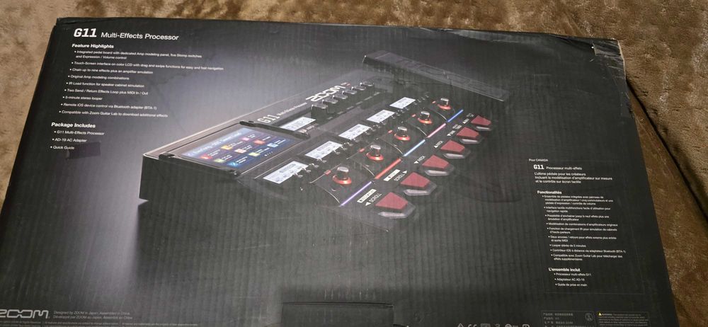 Pedaleira Zoom G11 / Processador multi-efeitos p/Guitarra  Elétrica