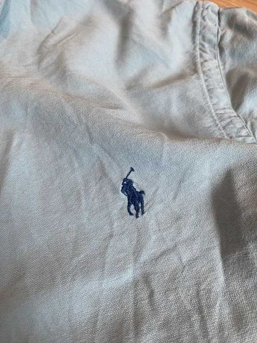 Koszula męska Ralph Lauren Logo haft M slimfit niebieski old money shirt