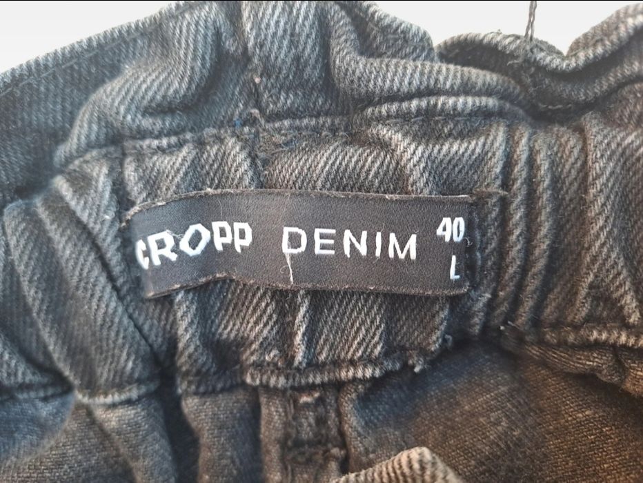 spodnie jeansowe damskie cropp L