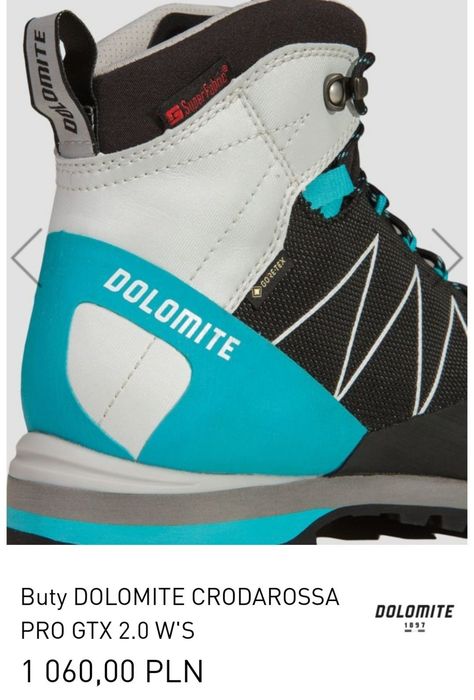 Nowe buty Dolomite Crodarossa Pro 42 GTX goretex górskie trekkingowe