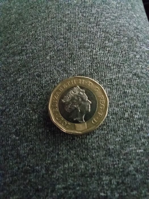 Moeda Rara ONE POUND 2017