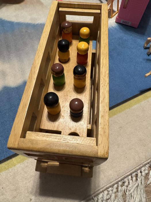 Деревяний великий шкільний автобус вінтажний london bus