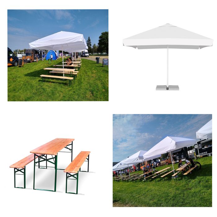 Meble eventowe wynajem / Namiot SPIDER / Leżaki / Namioty expresowe