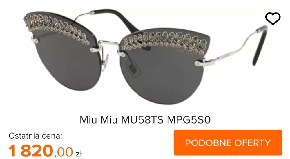 Okulary MIU MIU Model MU58TS MPG5S0 -70% taniej
Miu Miu MU58TS MPG5S0