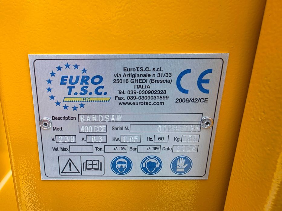 Przecinarka taśmowa ytong porotherm EUROCCE400 230Vpiła norton lissmac