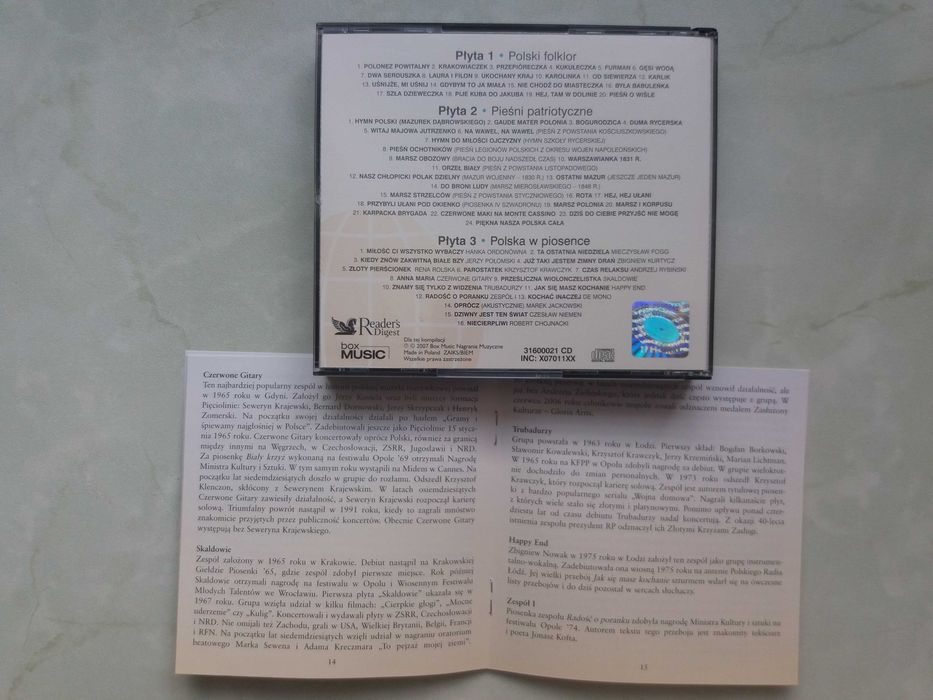 Muzyka Świata Polska 3CD z książeczką / stan bardzo dobry