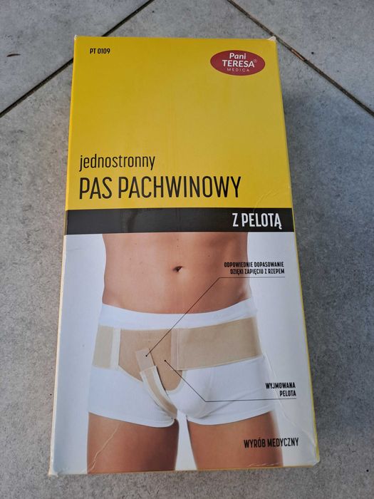 przepuklinowy pas pachwinowy jednostronny prawostronny L Pani Teresa Medica