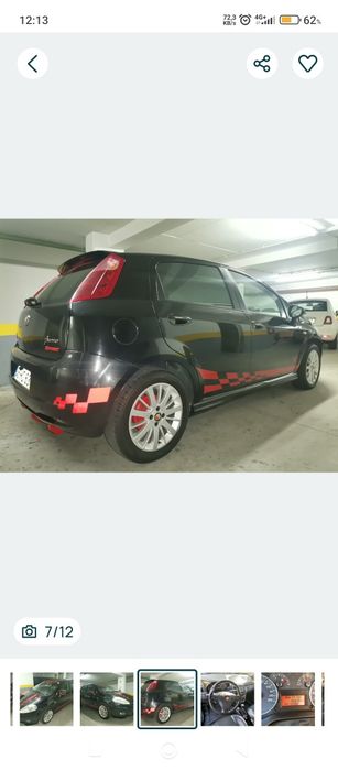 Fiat Grande Punto 1.2 Design Giugiaro e Look visual Abarth Sport, muito estimado, carro de garagem.
