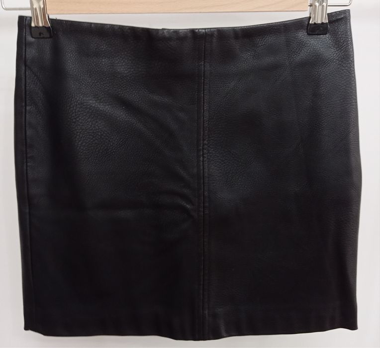 Spódnica MOHITO mini czarna „skóra” XS/34