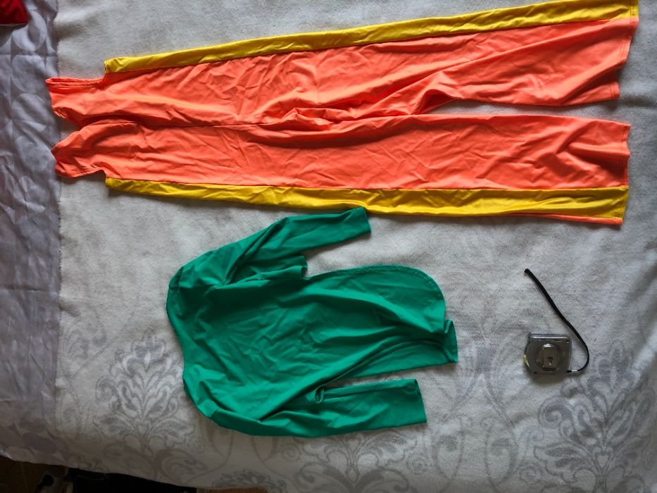 kostium strój żabka przebranie, do tańca rozm. 140